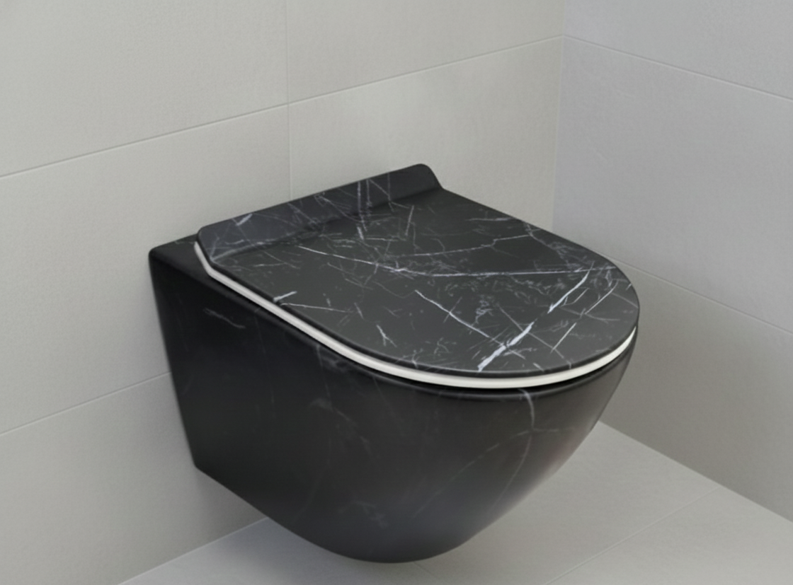 M ORAL Wall-Hung Toilets - Premium Italian Marble Collection (BM-15)