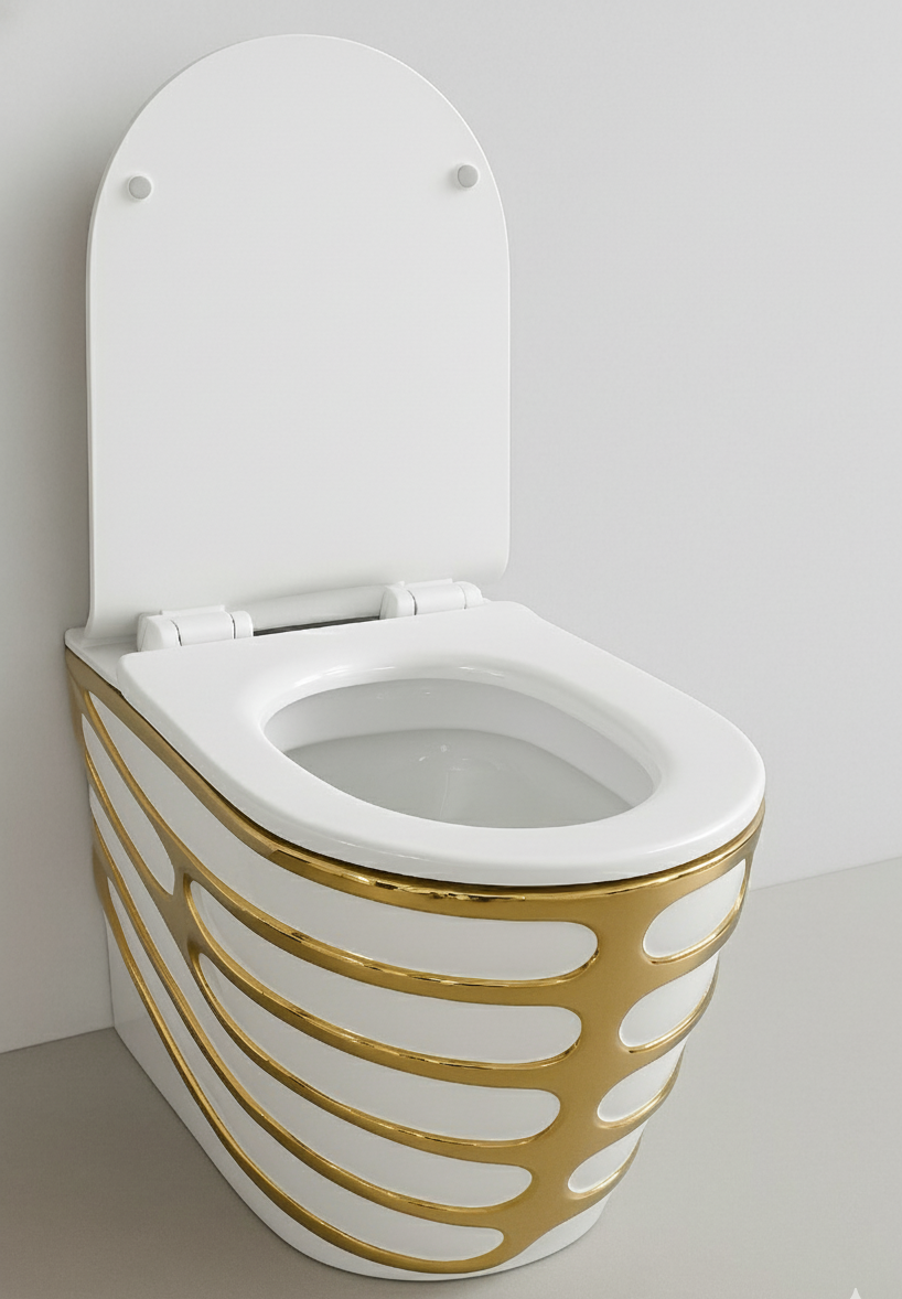 M ORAL Wall-Hung Toilets - Premium Italian Marble Collection (MKVGB- 5166)