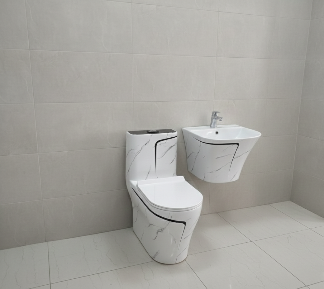 Original China marble bathroom set - Comment